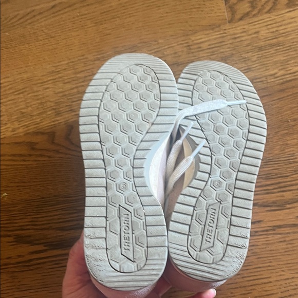 Tretorn Women's Pink and White Sneakers - Picture 3 of 5